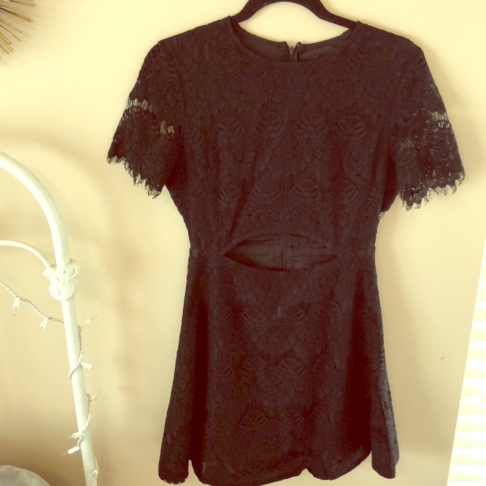 Black lace dress